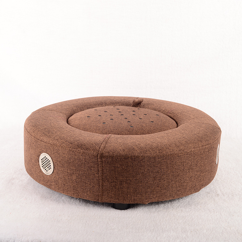 Moxibustion Stool Seat Cushion Ai Jiu Box for Home Warm Sitting Therapy Brown Linen - Image 3