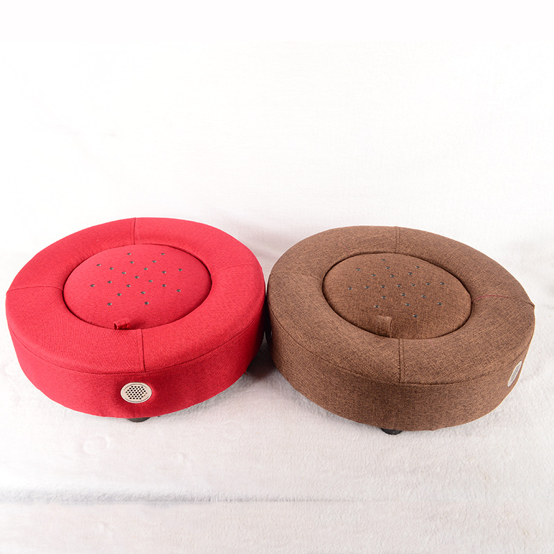Moxibustion Stool Seat Cushion Ai Jiu Box for Home Warm Sitting Therapy Brown Linen - Image 2