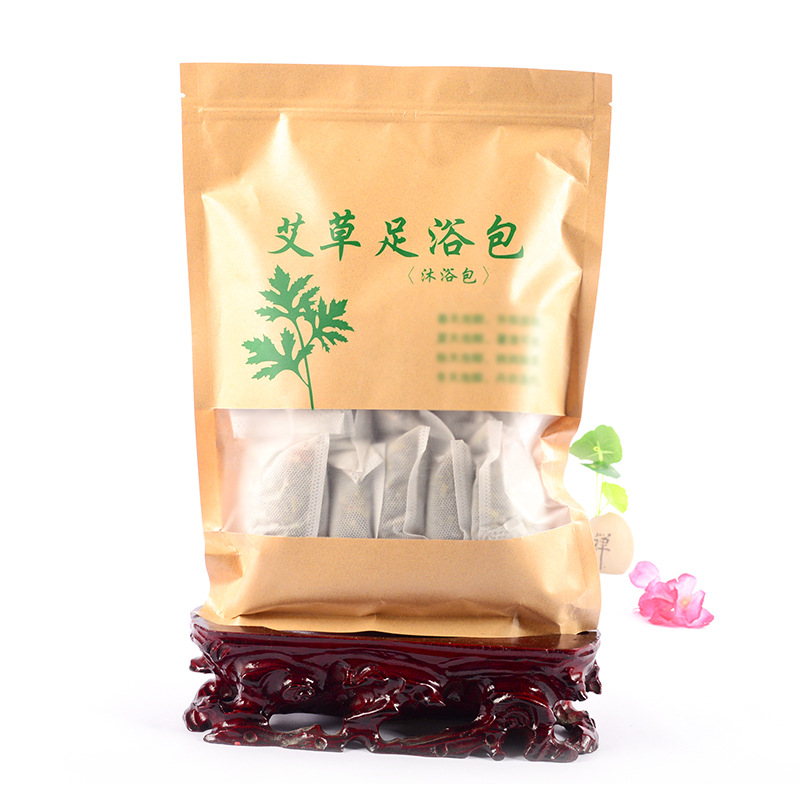 Ai Ye Foot Soak Pack Mugwort Ginger Saffron Herbal Bath Powder 10 Bags x 30g - Image 2