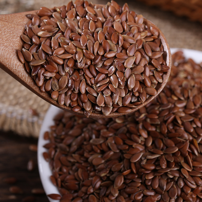 Roasted Brown Flax Seeds Ya Ma Zi 25kg Bulk Bag Low Temperature Baked Satiety Meal Replacement Culinary Seeds - Image 2