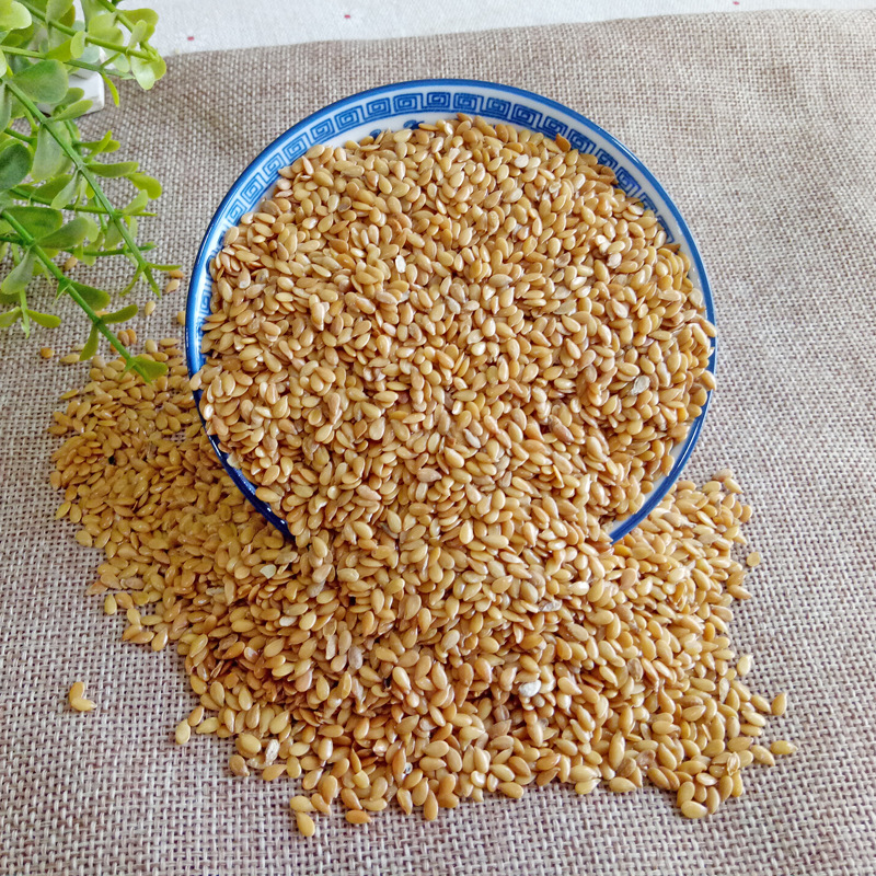 Golden Flaxseed Powder Hu Ma Zi Roasted Ready-to-Eat Culinary Seed Powder for Porridge Yogurt and Baking - Image 3