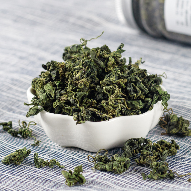 Jiao Gu Lan Tea (Gynostemma pentaphyllum) — Sweet Dried Herbal Tea, 50g Jar - Image 2