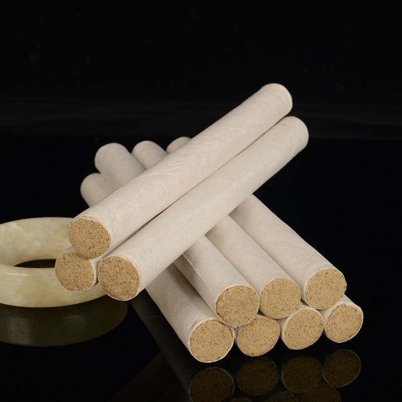 Moxa Sticks 10:1 Aged Ai Tiao Hand-Rolled Moxibustion Rolls for Home Warming Therapy 10 Sticks per Box - Image 2