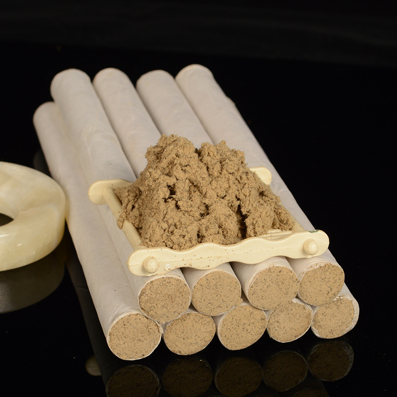 Moxa Sticks 10:1 Aged Ai Tiao Hand-Rolled Moxibustion Rolls for Home Warming Therapy 10 Sticks per Box - Image 4