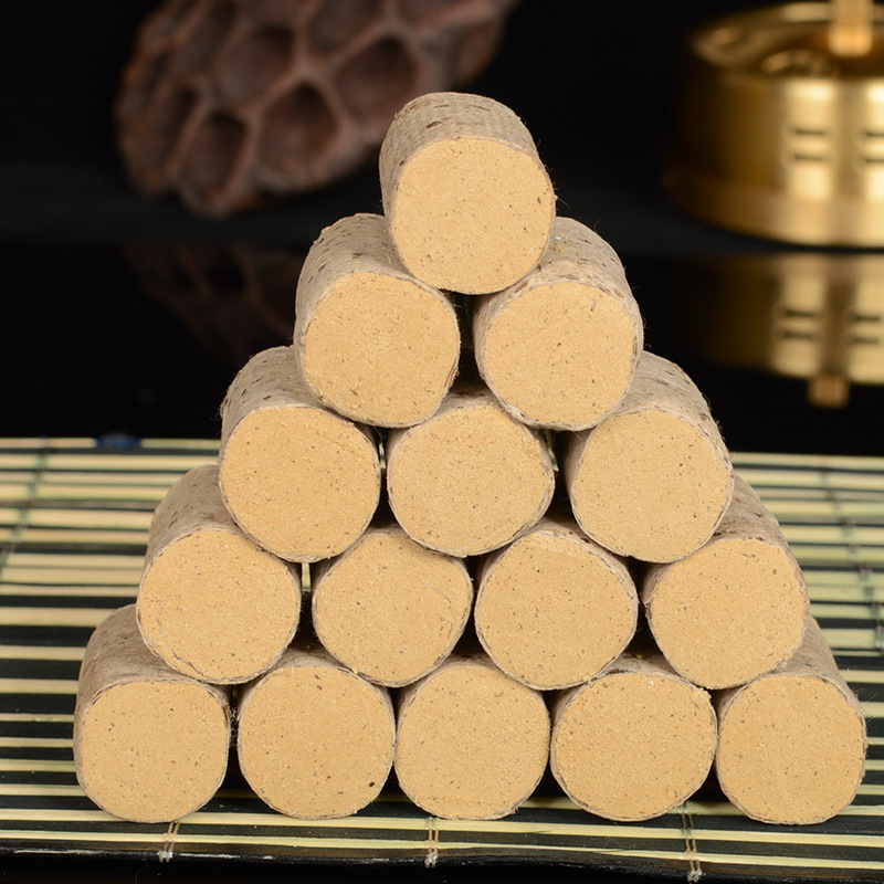 Moxa Cones Ai Zhu 54 Pcs Mulberry Paper Wrapped Golden Moxa Wool Handmade Moxibustion Cones for Warming Therapy - Image 3