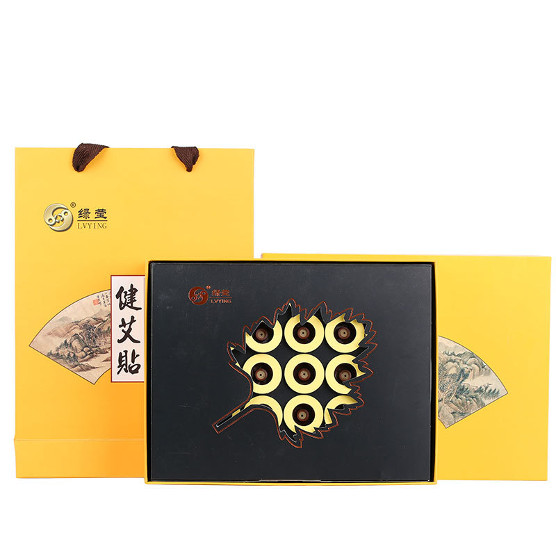 Five-Year Aged Moxa Sticker Ai Tie Warming Herbal Patch Gift Box 60 Pcs Portable Full Body Soothing Use - Image 5