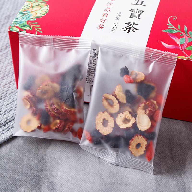 Ginseng Five-Treasure Tea (Ren Shen Wu Bao Cha) — Herbal Blend with Polygonatum & Mulberry - Image 3
