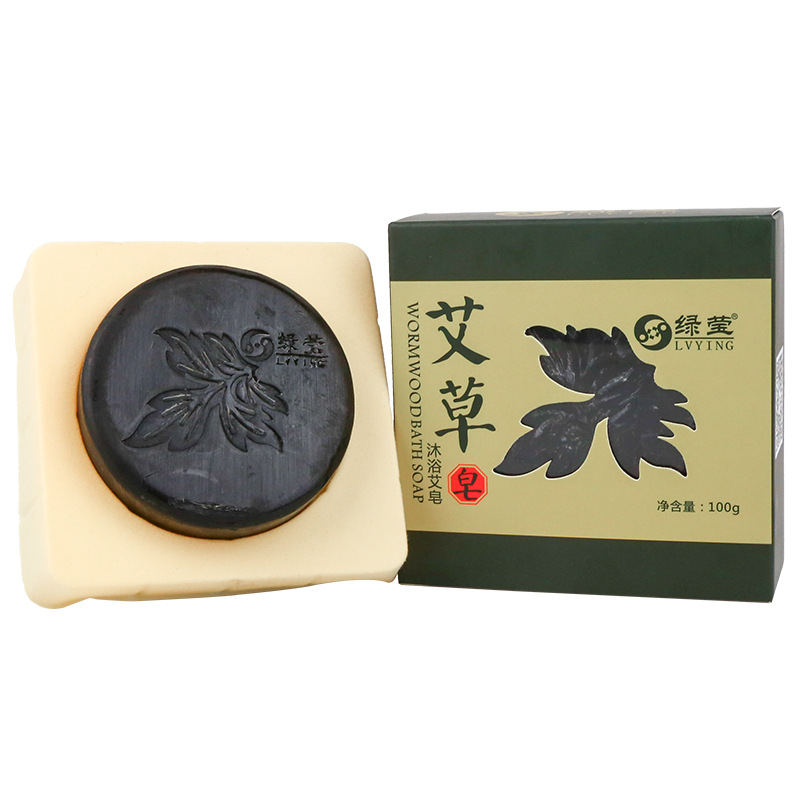 Ai Ye Mugwort Herbal Soap 100g Handmade Cleansing Bar for Face and Body - Image 5