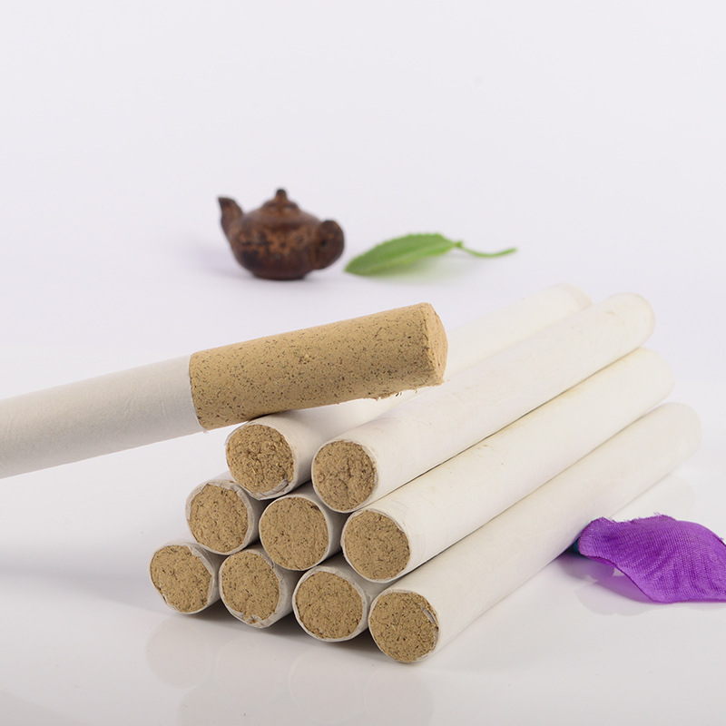 Five-Year Aged Moxa Sticks Ai Tiao 艾条 25:1 Moxa Wool Rolls for Traditional Moxibustion Warm Therapy 1.8cm x 20cm 10 Sticks - Image 3