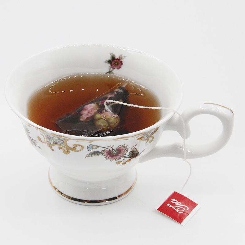 Rose Pu-erh Tea Bags Mei Gui Pu Er 三角茶包 Herbal Flower Tea Blend 45g Sugar Free - Image 3