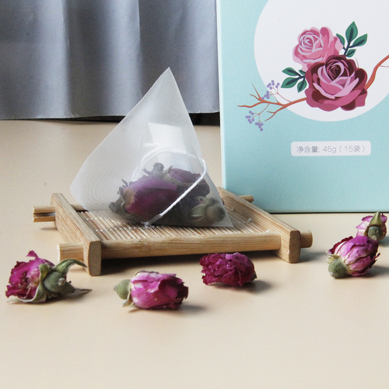 Rose Pu-erh Tea Bags Mei Gui Pu Er 三角茶包 Herbal Flower Tea Blend 45g Sugar Free - Image 4