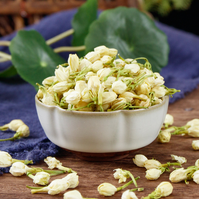 Jasmine Flower Tea (Jasminum sambac) — Dried Jasmine Buds, 60g Jar, Fragrant Loose Herbal Tea - Image 4