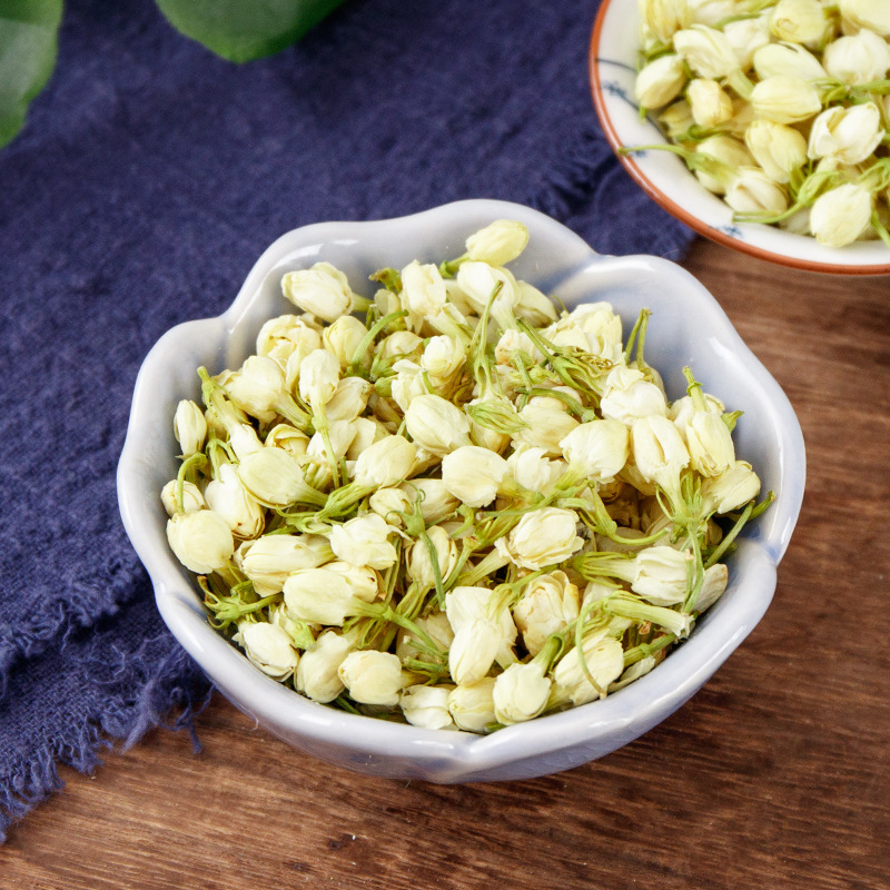Jasmine Flower Tea (Jasminum sambac) — Dried Jasmine Buds, 60g Jar, Fragrant Loose Herbal Tea - Image 2