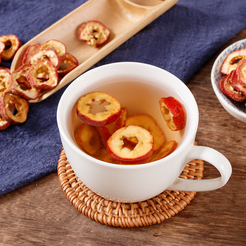 Hawthorn Berry Slices (Crataegus pinnatifida) — Dried Shan Zha for Tea & Soup, 180g Jar - Image 3