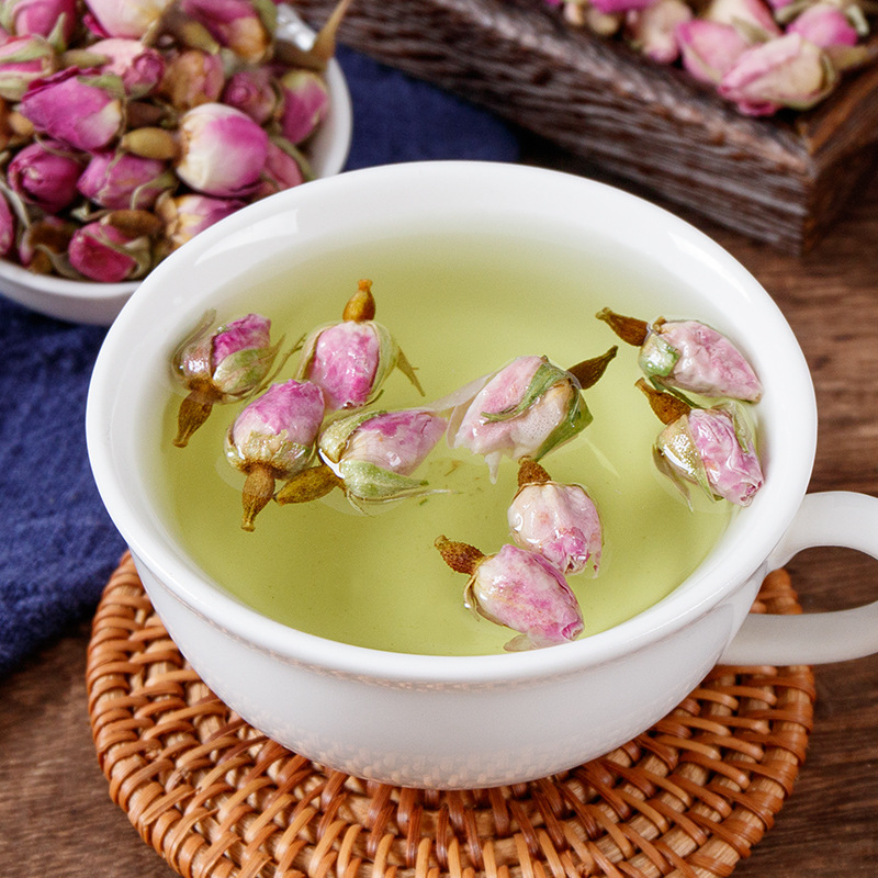 Rose Bud Tea (Rosa rugosa) — Dried Double-Petal Red Rose Flower Tea, 100g Jar - Image 3