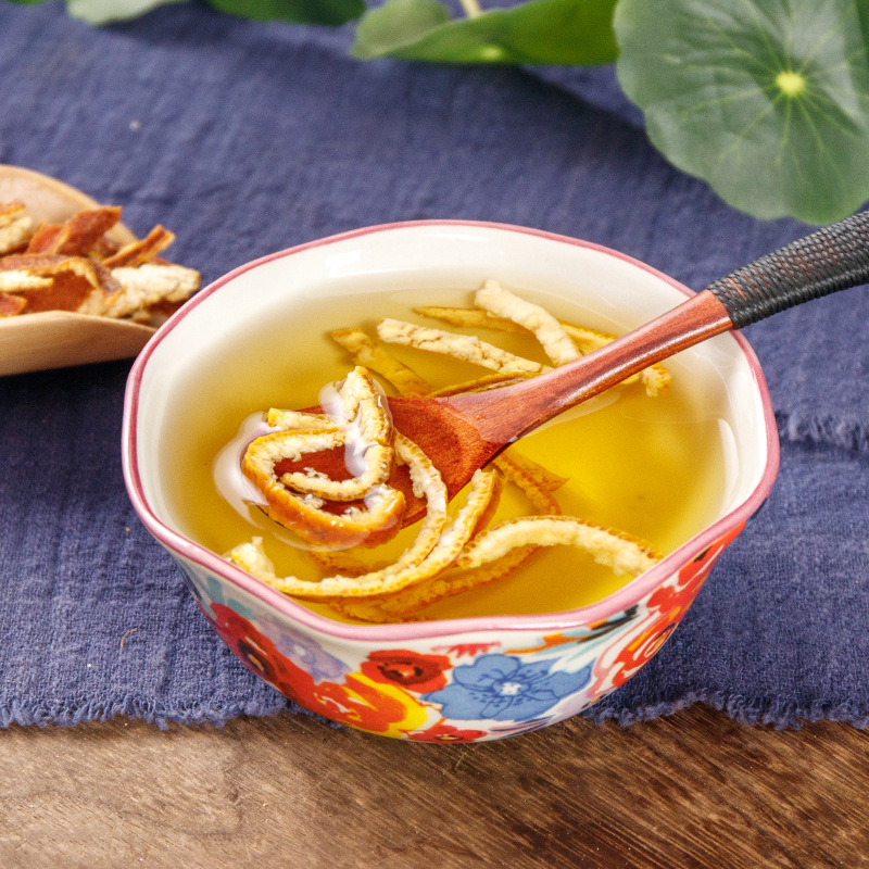 Chen Pi Tea (Citrus reticulata) — Dried Aged Tangerine Peel Slices, 160g Jar for Brewing - Image 4