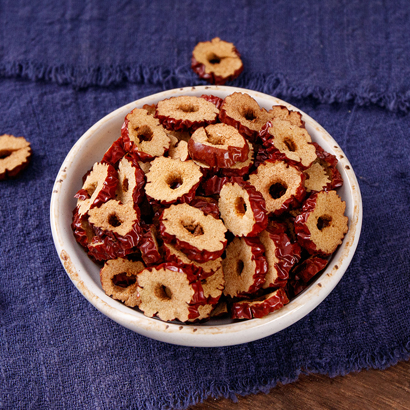 Red Jujube Slices (Ziziphus jujuba) — Xinjiang Dried Date Crisps for Tea & Snacking, 160g Jar - Image 2