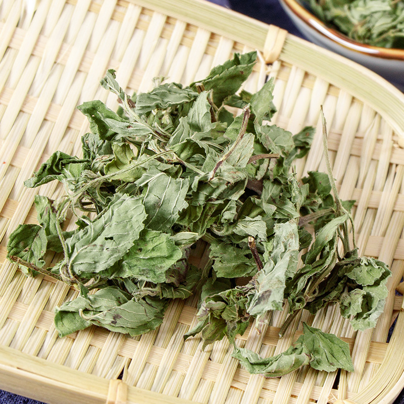 Mint Leaf Tea (Mentha haplocalyx) — Dried Bo He Leaves, 45g Jar, Fresh Aromatic Herbal Tea - Image 4