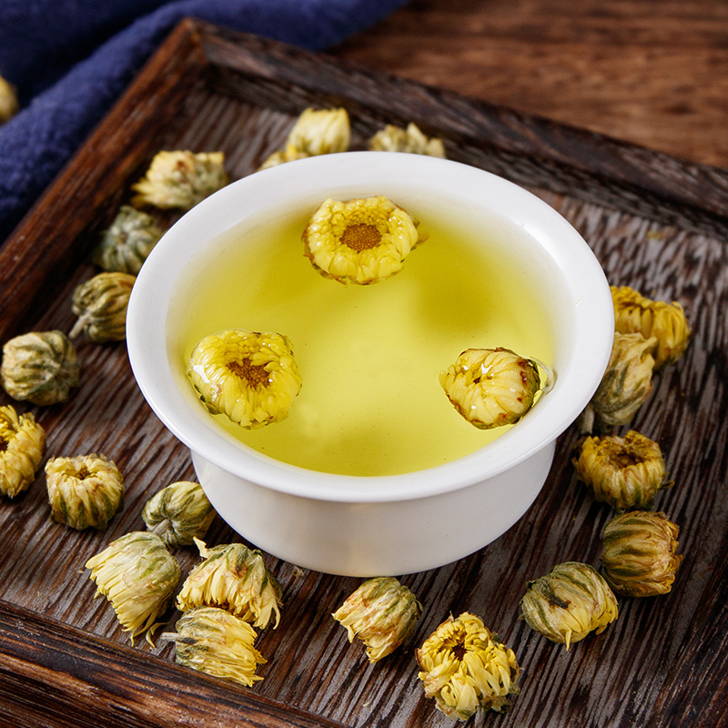 Tai Ju Chrysanthemum Tea (Chrysanthemum morifolium) — Dried Flower Buds, 100g Loose Leaf - Image 3