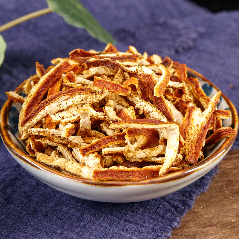 Chen Pi Tea (Citrus reticulata) — Dried Aged Tangerine Peel Slices, 160g Jar for Brewing - Image 3