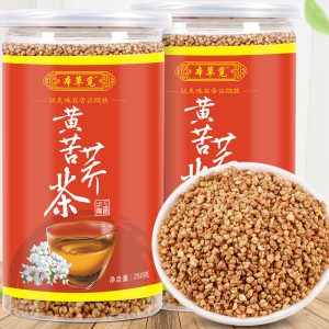 Yellow Tartary Buckwheat Tea (Fagopyrum tataricum) — Roasted Herbal Tea, 250g Can