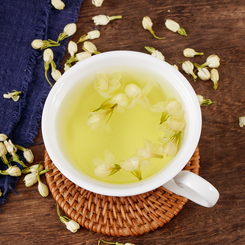 Jasmine Flower Tea (Jasminum sambac) — Dried Jasmine Buds, 60g Jar, Fragrant Loose Herbal Tea - Image 3
