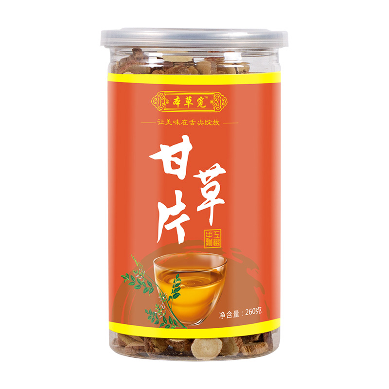Gan Cao Slices (Glycyrrhiza uralensis) — Dried Licorice Root for Tea & Decoction, 260g Jar - Image 5