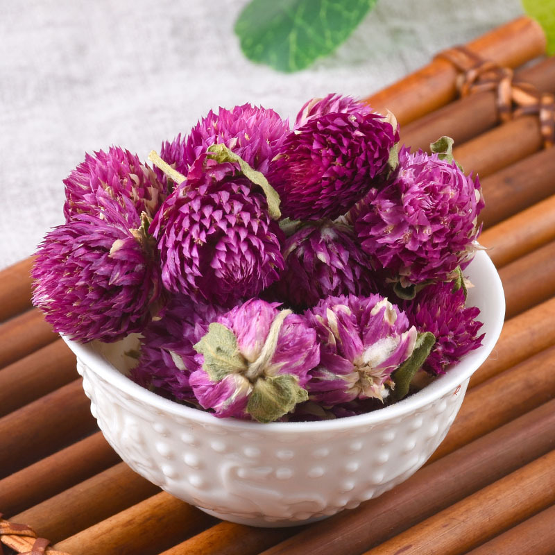 Qian Ri Hong Dried Flowers (Gomphrena globosa) — Sulfur-Free Globe Amaranth Herbal Tea, 500g - Image 3