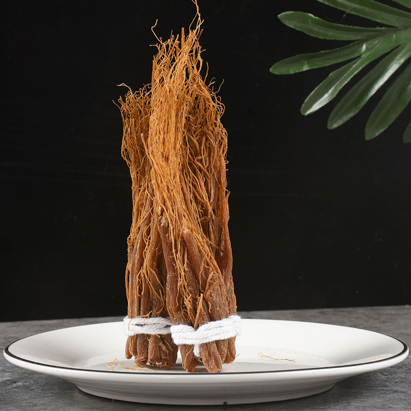 Red Ginseng Rootlets (Panax ginseng) — Unsweetened Dried Ginseng Whiskers for Cooking - Image 2