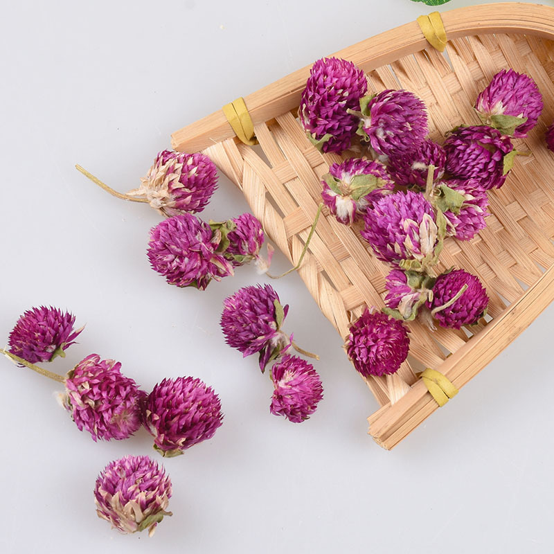 Qian Ri Hong Dried Flowers (Gomphrena globosa) — Sulfur-Free Globe Amaranth Herbal Tea, 500g - Image 4