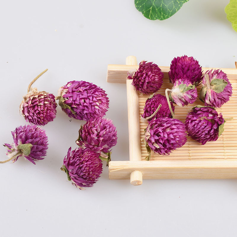 Qian Ri Hong Dried Flowers (Gomphrena globosa) — Sulfur-Free Globe Amaranth Herbal Tea, 500g - Image 2