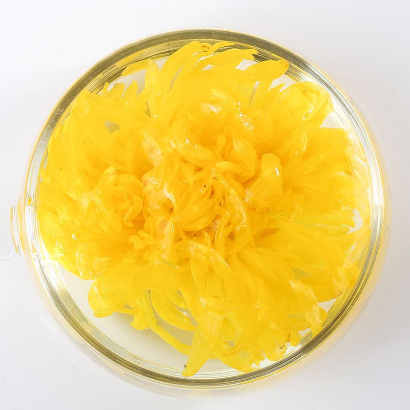 Golden Silk Chrysanthemum Tea Large Blooms Jin Si Huang Ju One Flower Per Cup Individually Bagged 500g - Image 3
