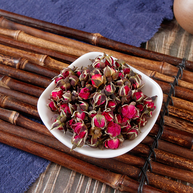 Yunnan Golden-Edge Rose Buds (Rosa rugosa) — Dried Rose Tea, 250g Bag - Image 2