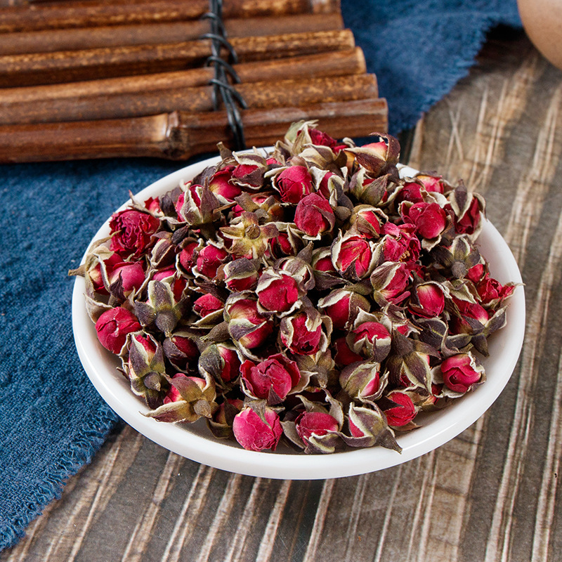 Yunnan Golden-Edge Rose Buds (Rosa rugosa) — Dried Rose Tea, 250g Bag - Image 3