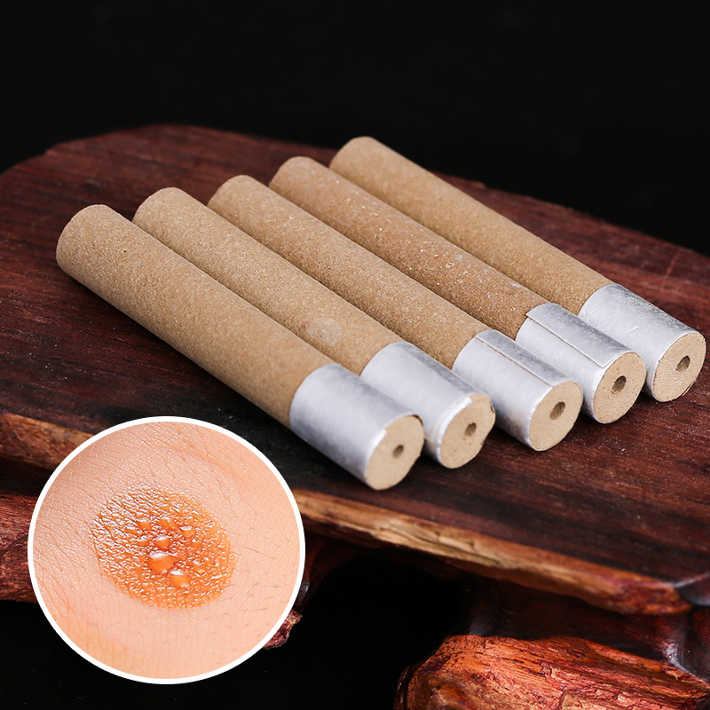 Moxa Stick Patches 6.8x35mm Ai Tiao Moxibustion Patches Thickened Extended Warming Home Use 200 Bases - Image 3
