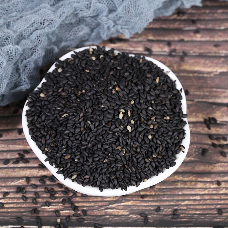 Roasted Black Sesame Seeds Hei Zhi Ma Bulk 5-Star Grade Low-Temperature Baked Culinary and Herbal Ingredient - Image 2