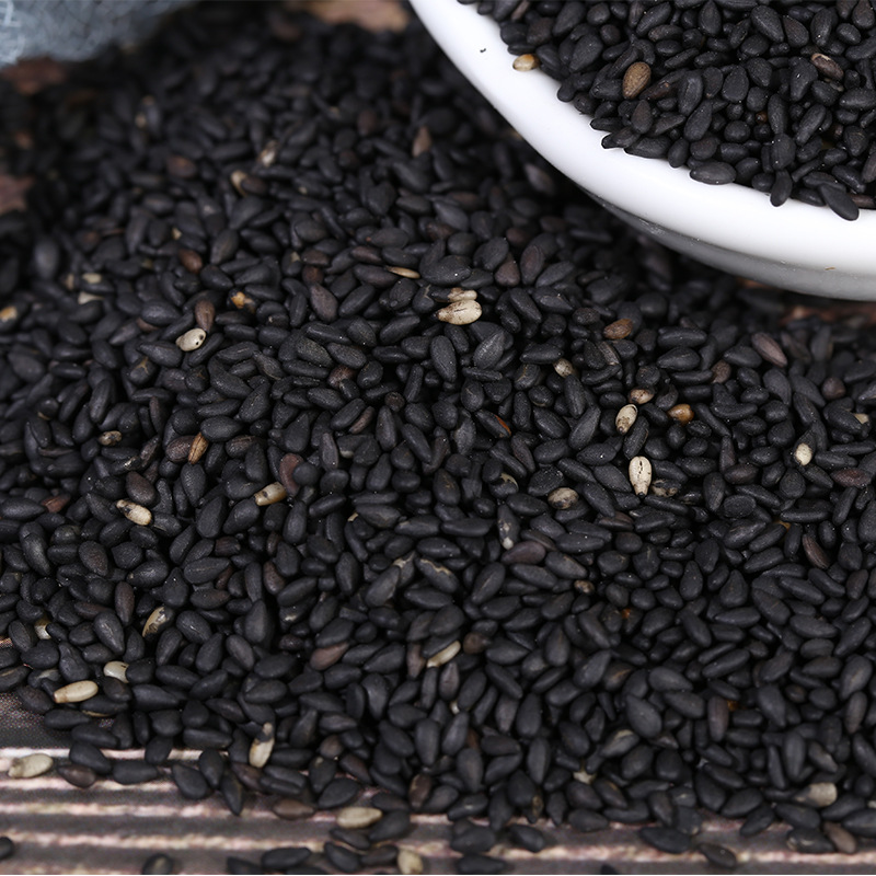 Roasted Black Sesame Seeds Hei Zhi Ma Low Temperature Baked Ready to Eat Bulk for Grinding and Cooking - Image 2