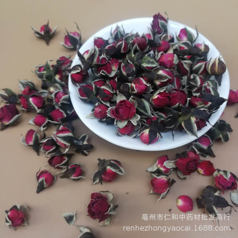 Golden Edge Rose Buds Jin Bian Mei Gui Dried Whole Flowers 500g for Tea and Culinary Use - Image 2