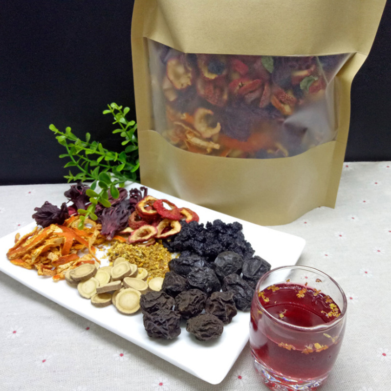 Suan Mei Tang Herbal Drink Mix 500g Bag Traditional Sour Plum Soup Blend for Restaurants and Home Brewing - Image 3