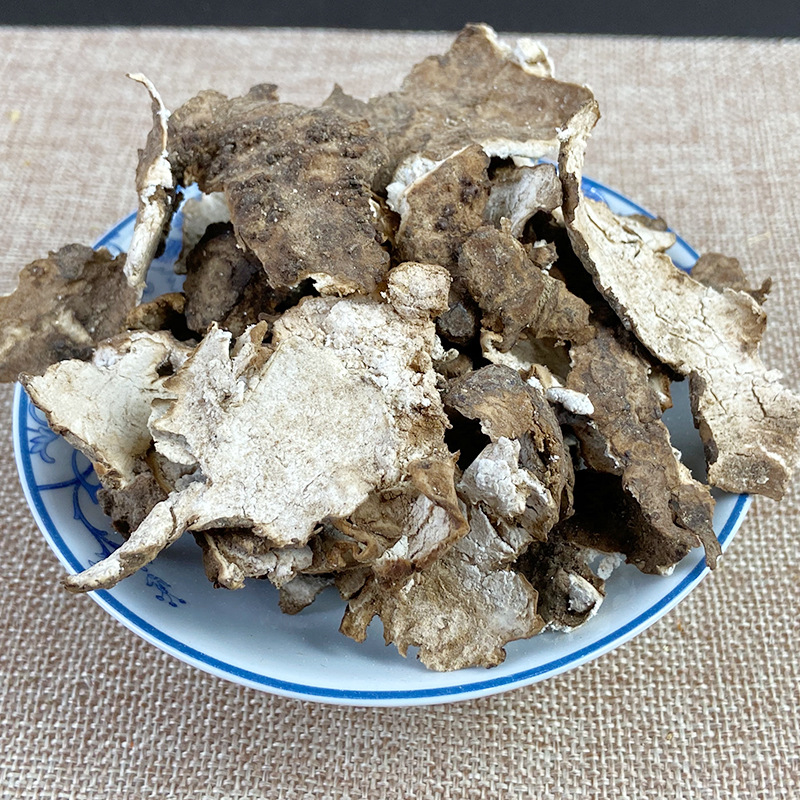 Fu Ling Pi Poria Peel 茯苓皮 Dried Poria cocos Peel Slices from Dabie Mountains 500g for Decoction and Soup - Image 2
