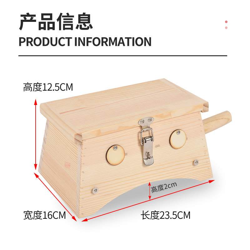 Wooden Moxibustion Box Flip-Top 6-Hole Waist and Abdomen Warming Device Portable Ai Jiu Tool - Image 5