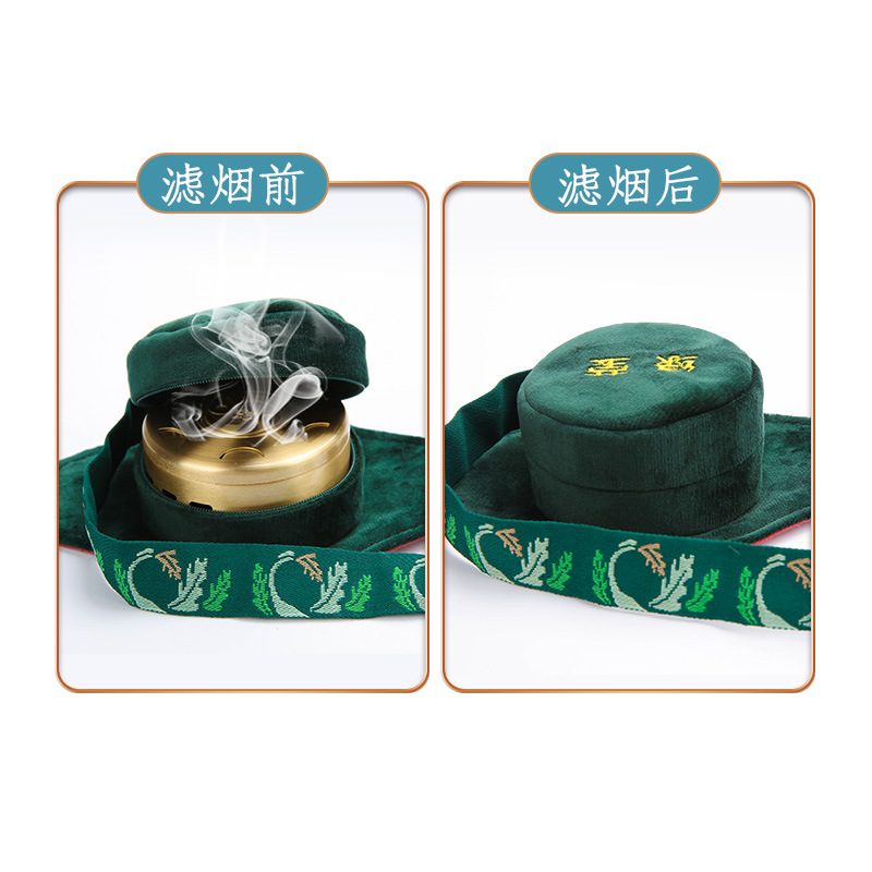 Velvet Moxibustion Cloth Sleeve for Portable Moxa Box Home Use Smoke Filter Heat Therapy Wrap - Image 2