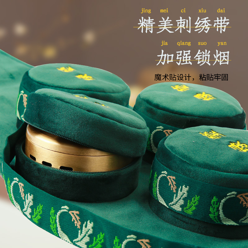Velvet Moxibustion Cloth Sleeve for Portable Moxa Box Home Use Smoke Filter Heat Therapy Wrap - Image 4