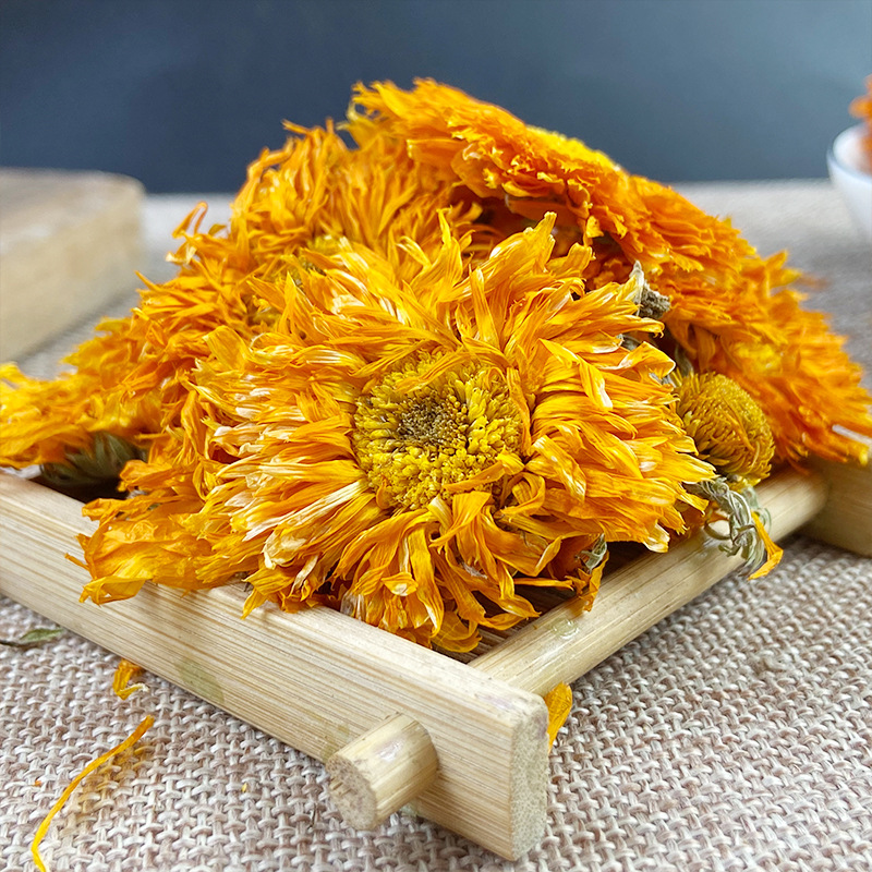 Dried Calendula Flowers Jin Zhan Ju Loose Herbal Tea 500g Natural Sun Dried Whole Petals - Image 4