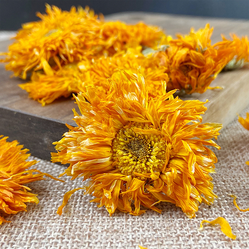 Dried Calendula Flowers Jin Zhan Ju Loose Herbal Tea 500g Natural Sun Dried Whole Petals - Image 3