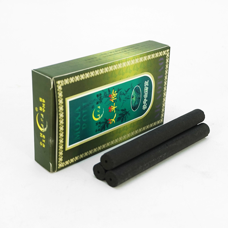 Low-Smoke Moxa Sticks 10 Pack 1.4cm Pure Ai Tiao for Warming Moxibustion - Image 5