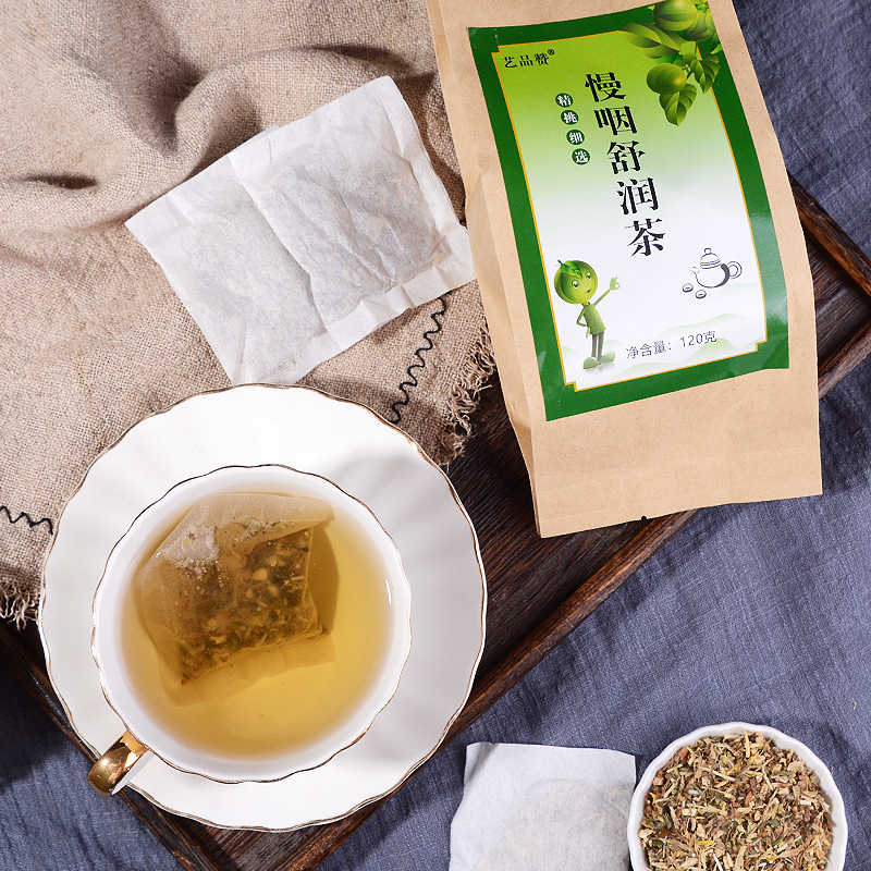 Man Yan Shu Run Throat Comfort Tea 30 Filter Bags Chrysanthemum Honeysuckle Herbal Blend 120g - Image 4