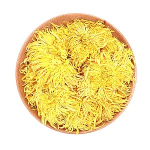 Golden Silk Imperial Chrysanthemum (Chrysanthemum morifolium) — Dried Whole Flower Tea, Hand-Selected Large Blooms
