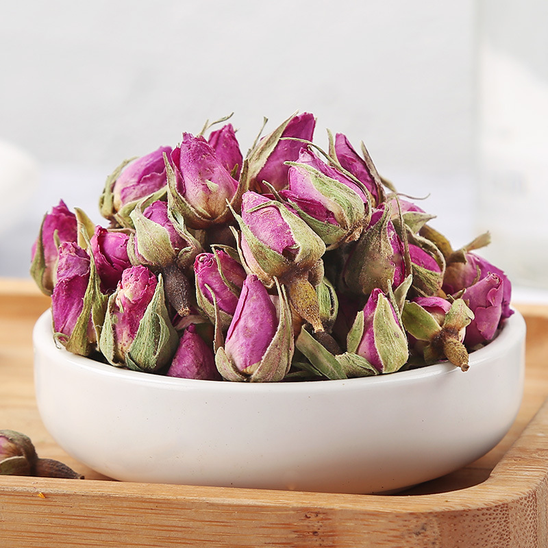 French Rose Buds (Rosa gallica) — Dried Double-Petal Pink Rose Tea, 500g Loose Bulk - Image 3