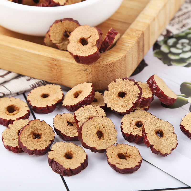 Xinjiang Red Jujube Slices (Ziziphus jujuba) — Seedless Dried Jujube Rings for Tea & Soup - Image 3